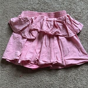 Amazon Pink Ruffled Mini Skirt